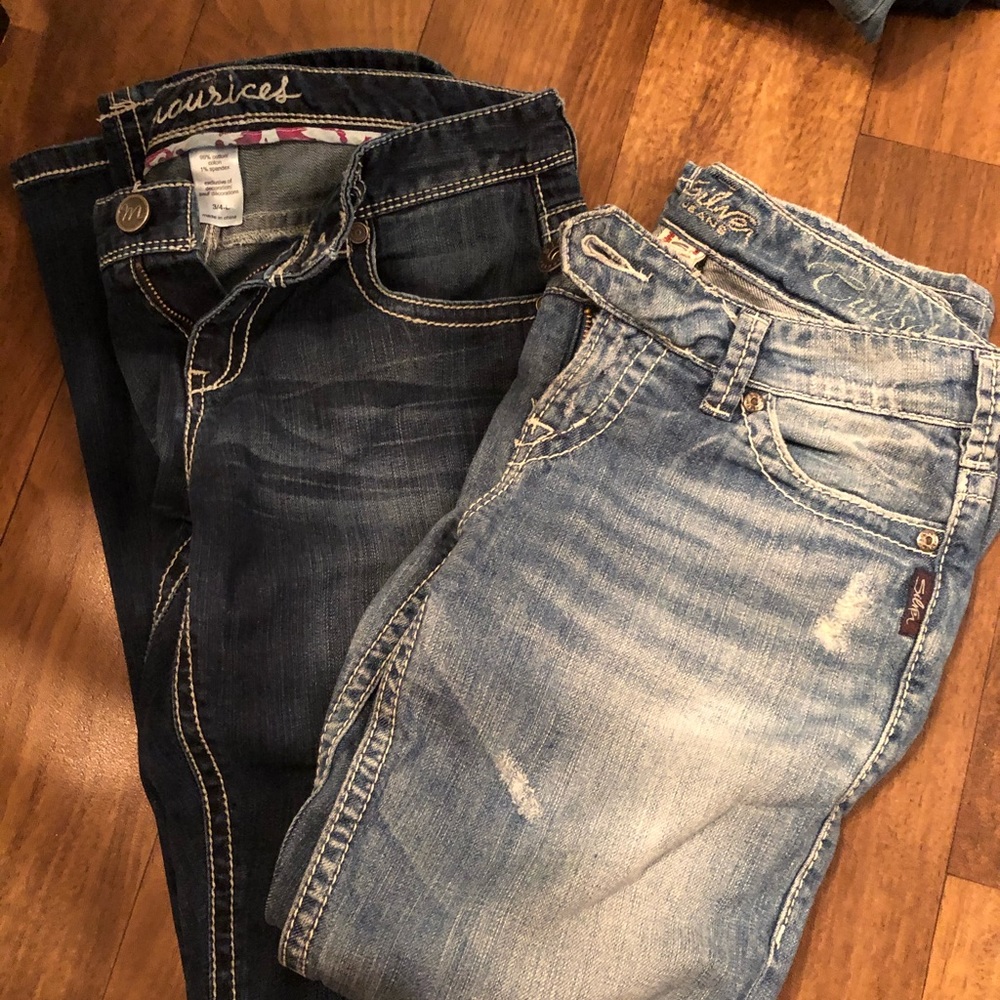 Silver jeans!